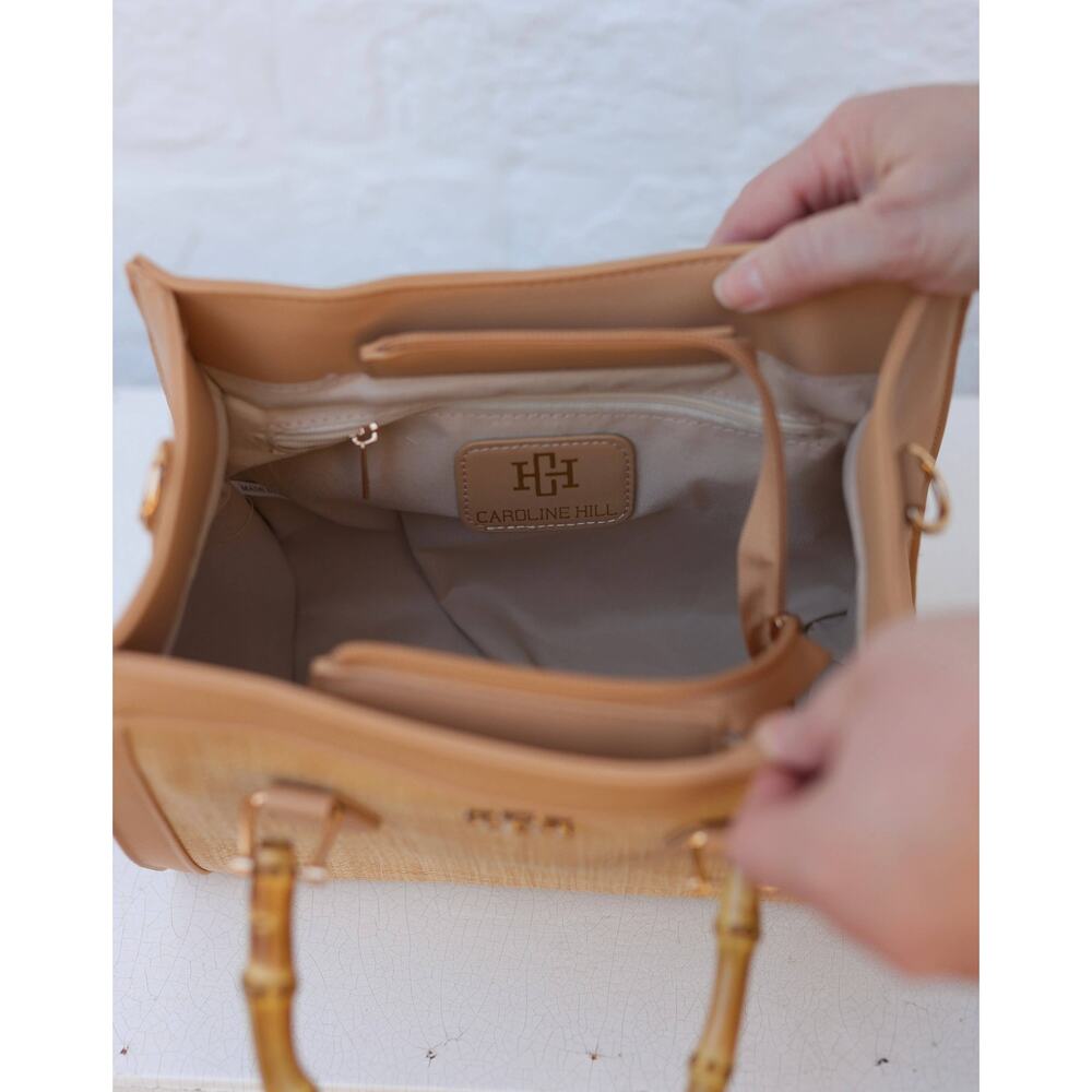 Kennedy Mini Tote Natural Kelly Green - Picture 5 of 9